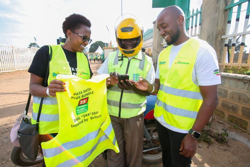 Safaricom partners with Britam to introduce an affordable data plan dubbed Data Plus, which offers daily personal accident cover.